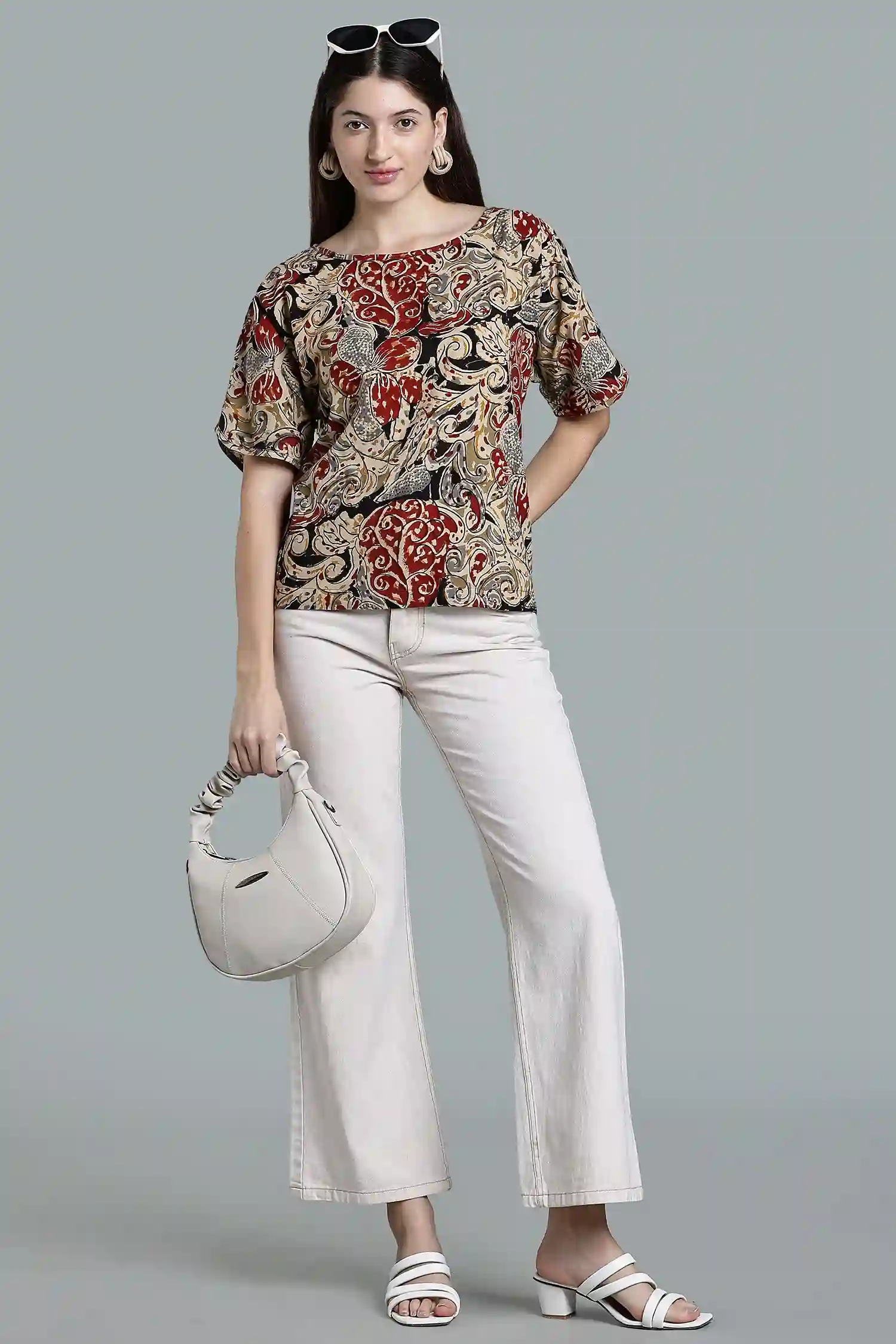 KALAMKARI COTTON TOP KIMONO - Image 4