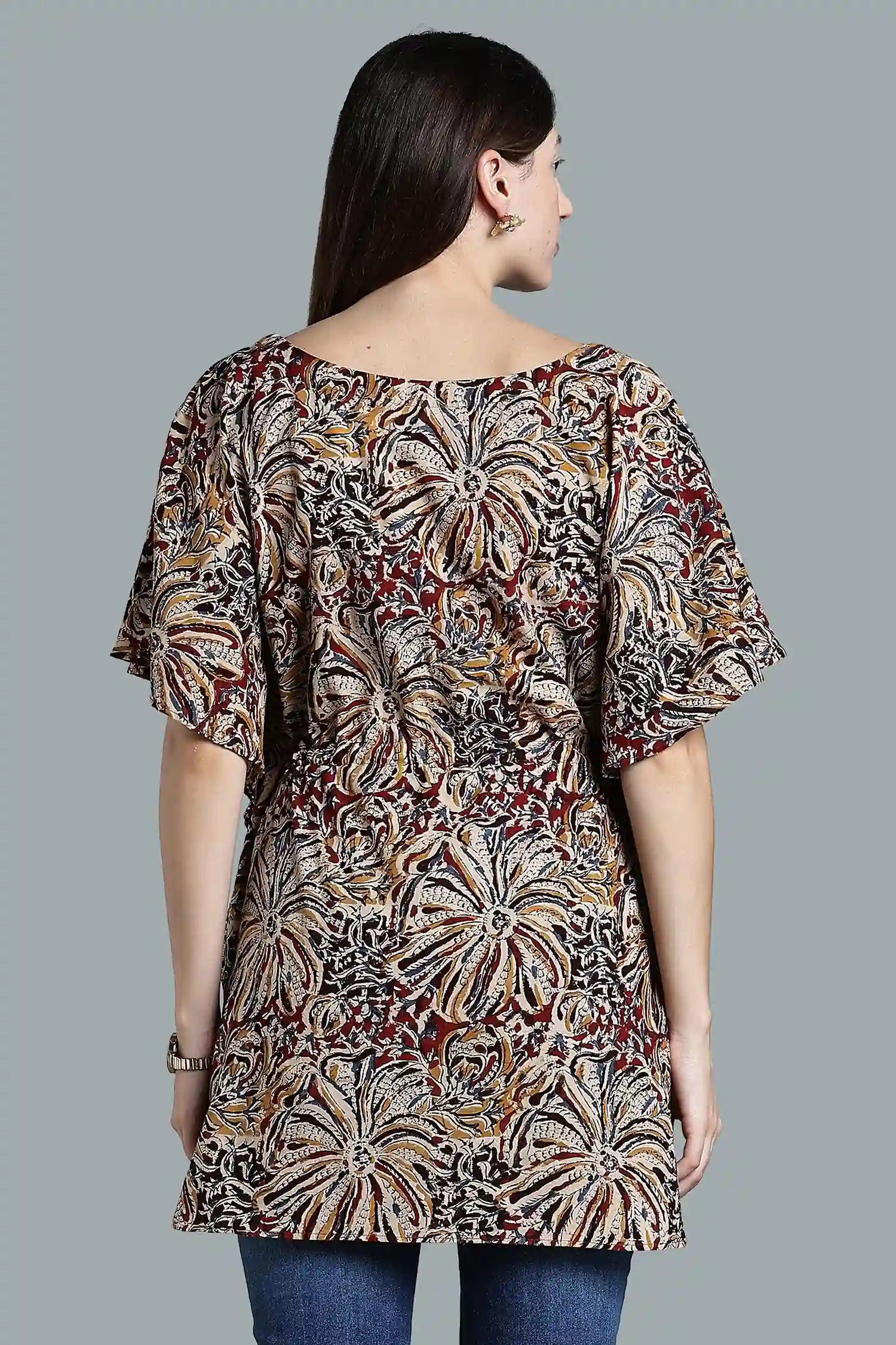 KALAMKARI COTTON TUNIC BATWING - Image 2