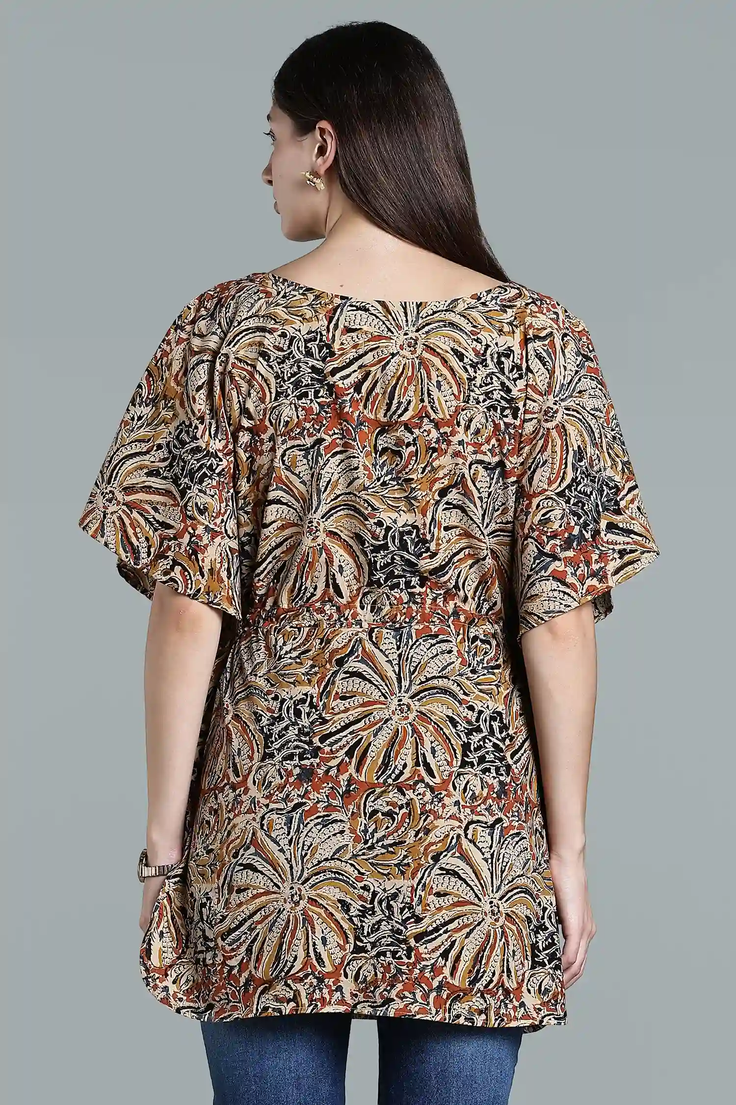 KALAMKARI COTTON TUNIC BATWING - Image 2