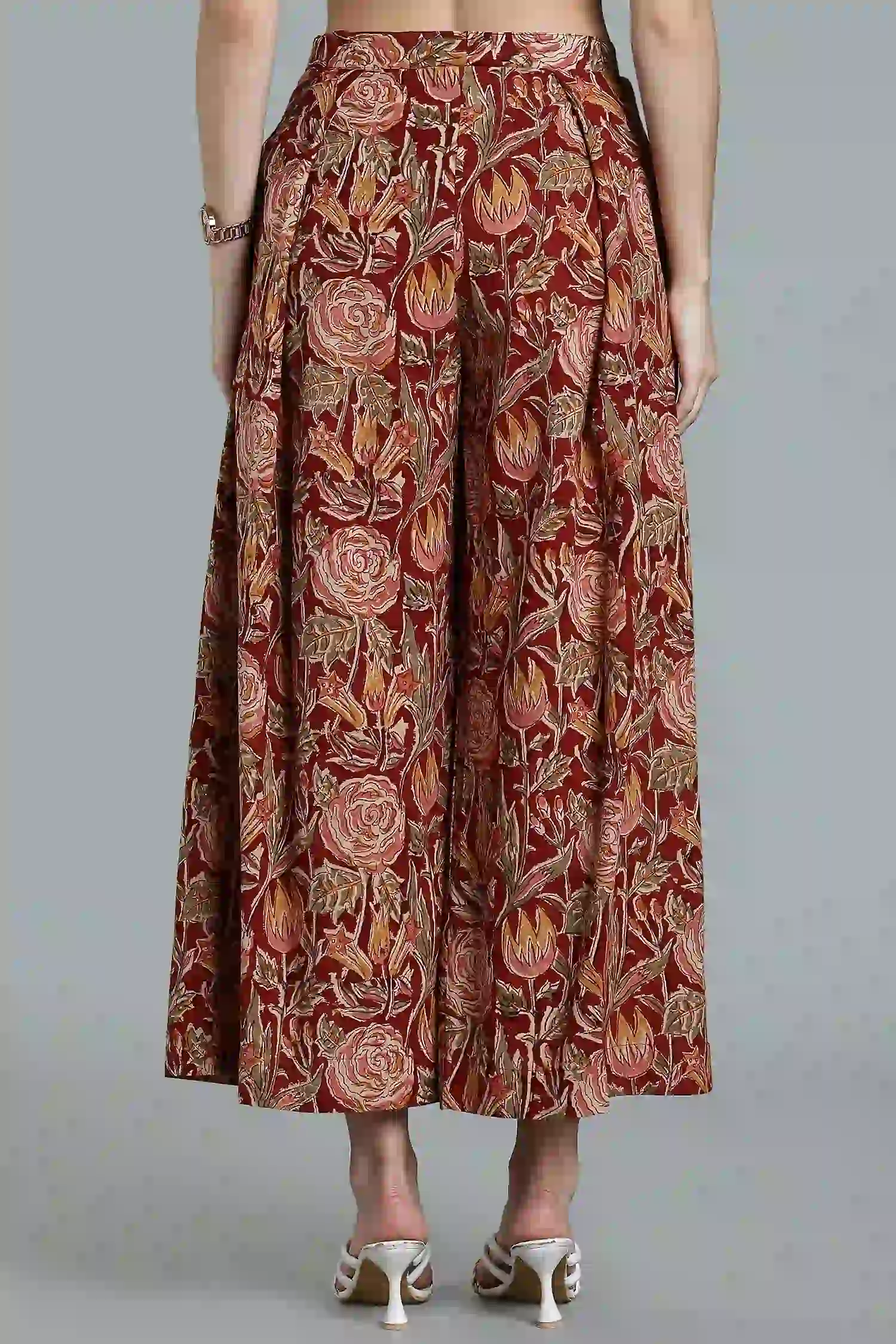 KALAMKARI COTTON PANT PARALLEL FLARED - Image 4