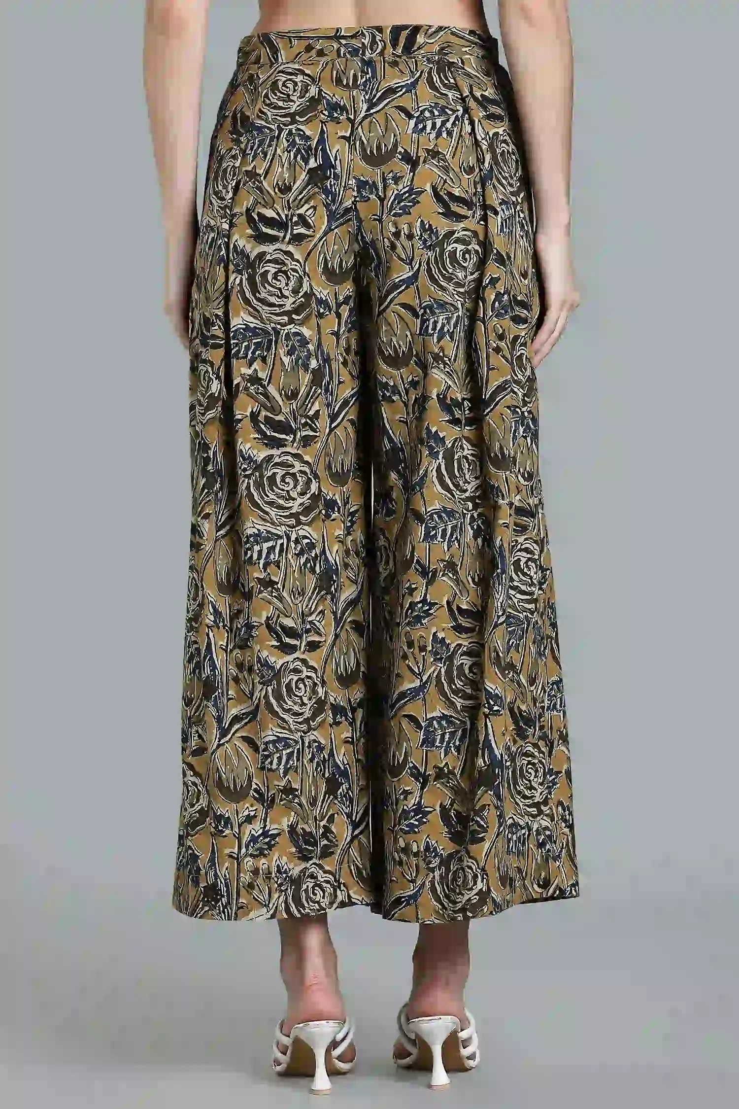 KALAMKARI COTTON PANT PARALLEL FLARED - Image 4