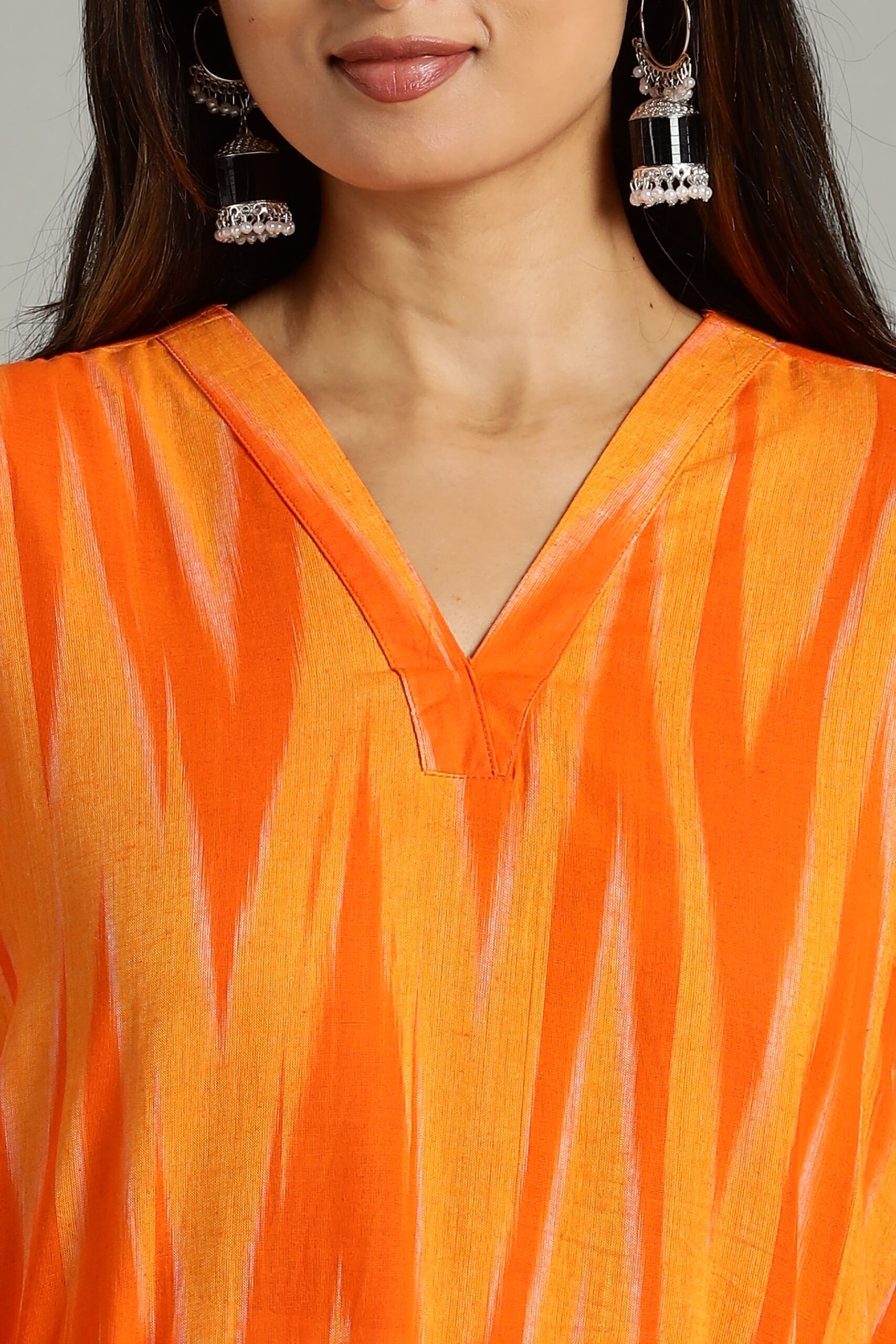 KURTA SOUTH C LEHARIYA BELL SLV - YELLOW - Image 5