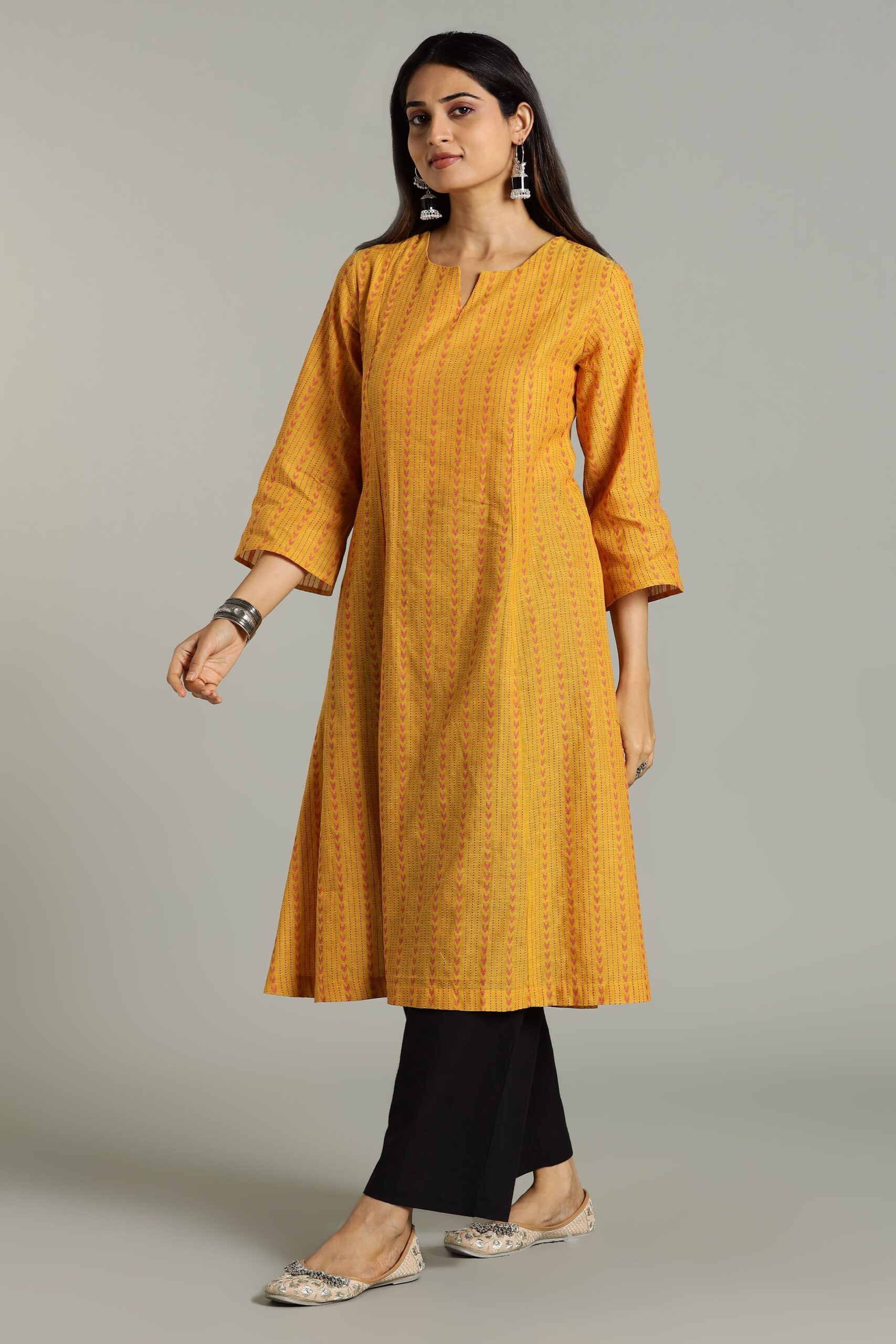 KURTA SOUTH C 3 KALI - YELLOW - Image 4