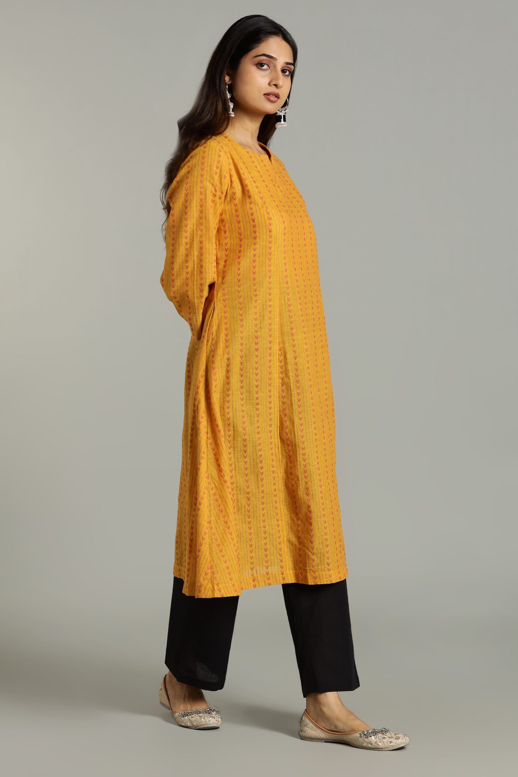 KURTA SOUTH C 3 KALI - YELLOW - Image 5