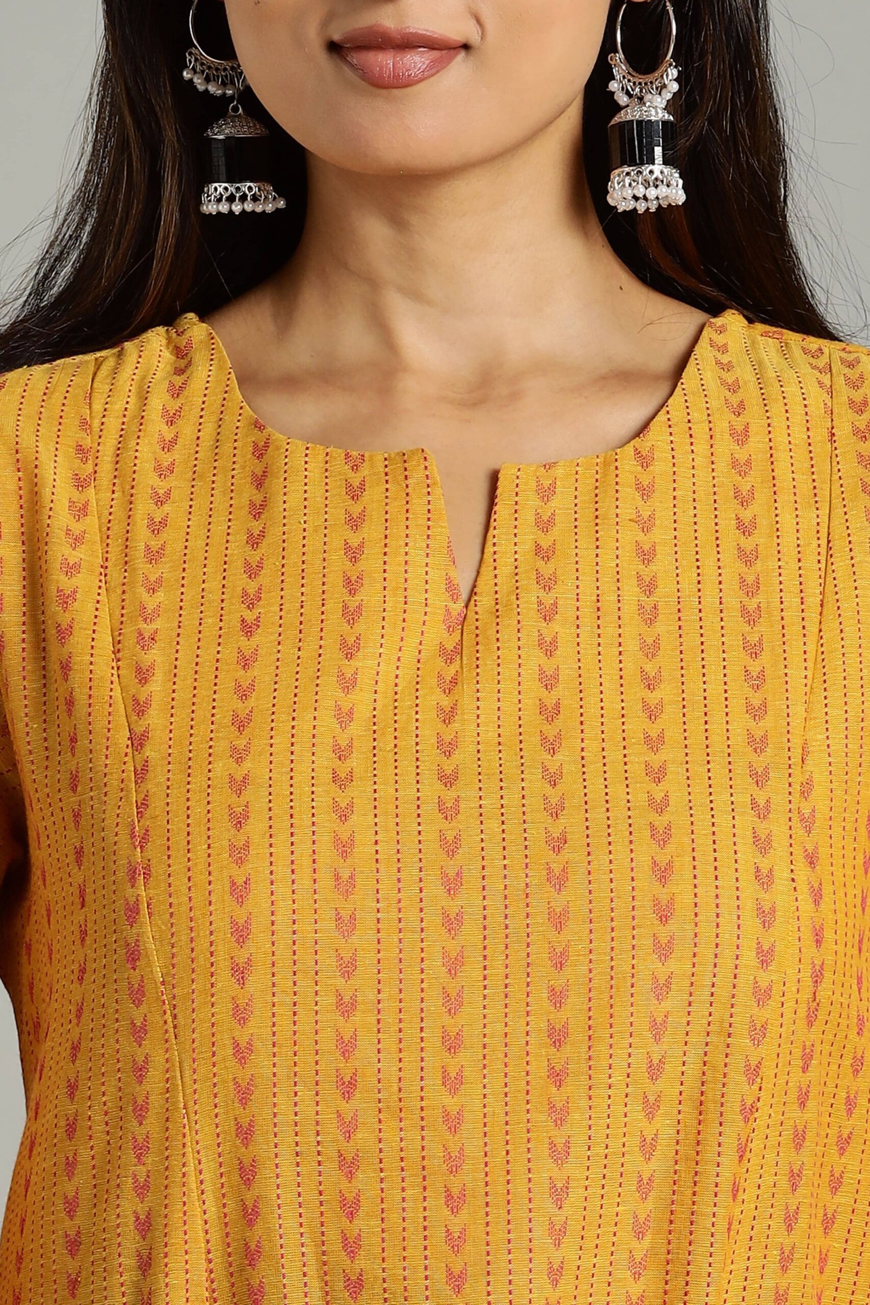 KURTA SOUTH C 3 KALI - YELLOW - Image 6