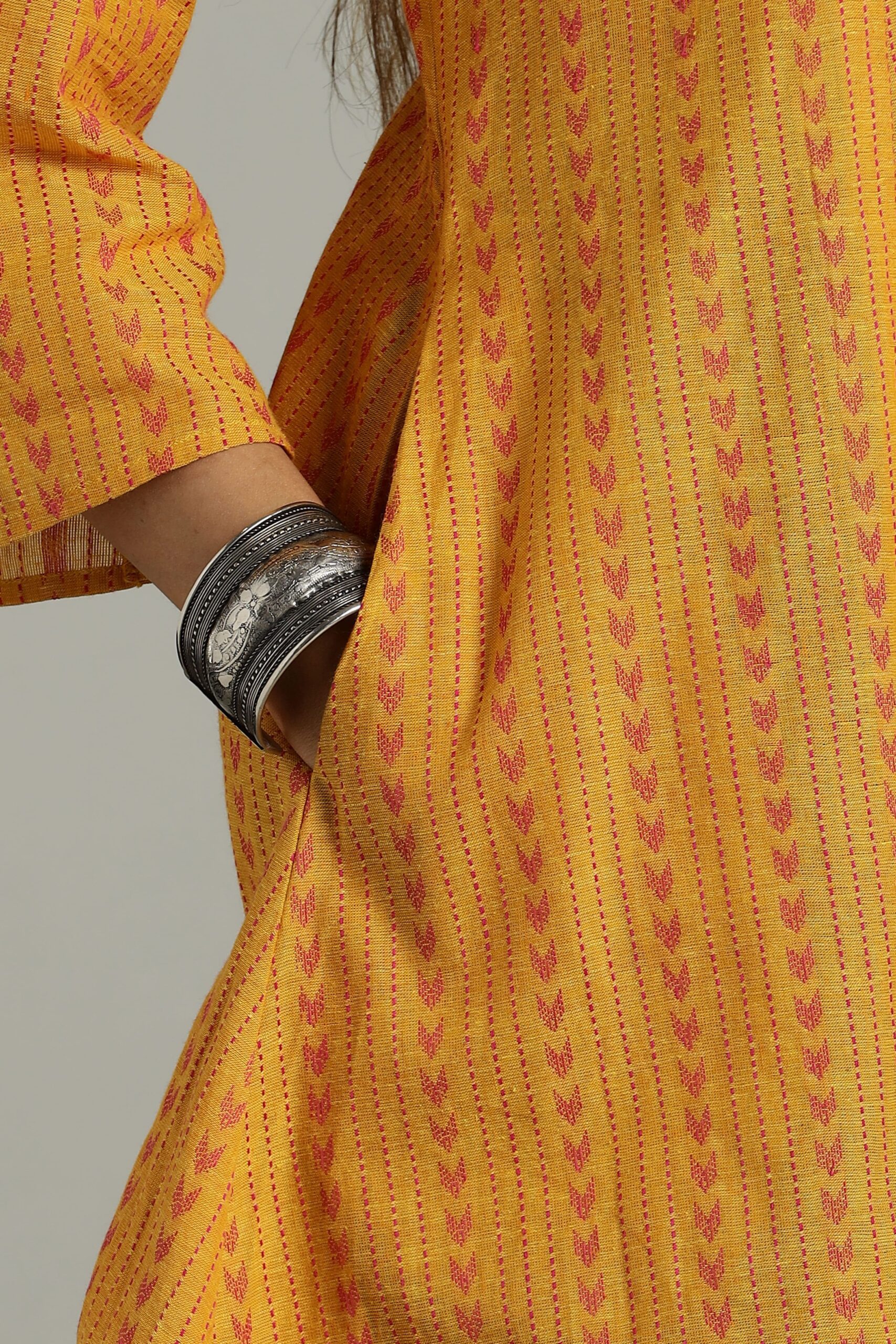 KURTA SOUTH C 3 KALI - YELLOW - Image 8