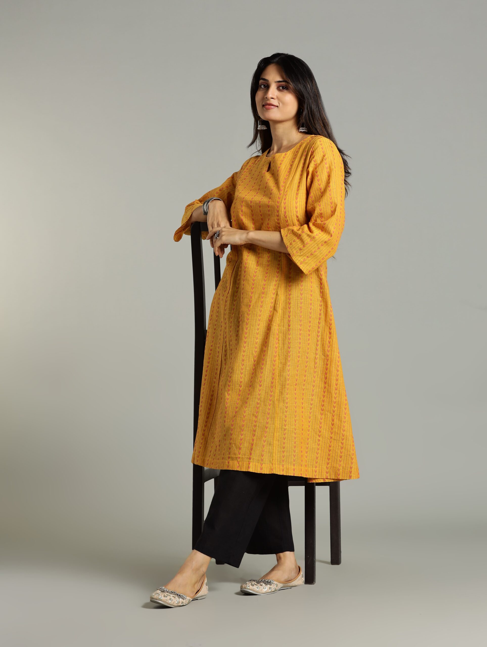 KURTA SOUTH C 3 KALI - YELLOW - Image 9